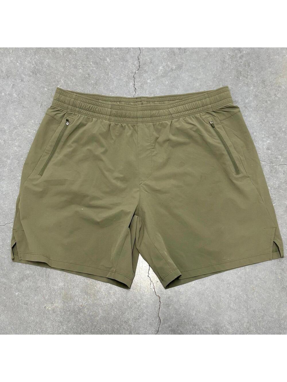 All In Motion Olive Green Gym Training Shorts